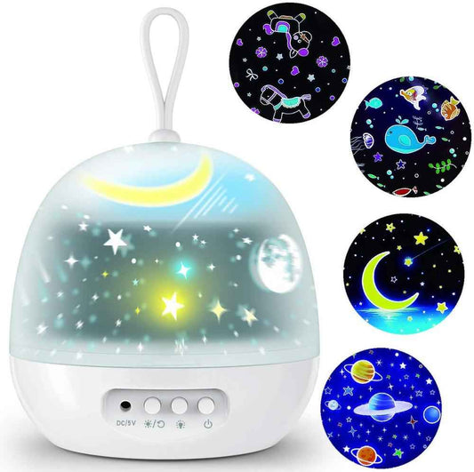 Sarah Express LED Night Light Projector 360° Rotating Star Galaxy Projector 8 Lighting Modes Bedroom Decor