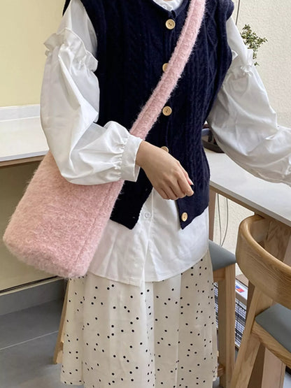 Sarah Express Women's Soft Knit Crossbody Bag Blush Pink ONESIZE