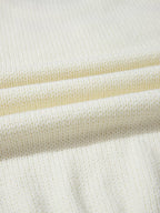 Sarah Express Women's Flower Detail Round Neck Puff Sleeve Sweater