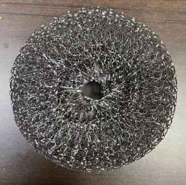 Sarah Express Kitchen Soap Dispensing Palm Brush Cleaner - Multifunctional Push-Type Dish Scrubber with Detergent Dispenser Steel Wool