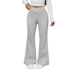Sarah Express Women's Slim Fit Bootcut Trousers Viscose Blend Stretch Casual Pants