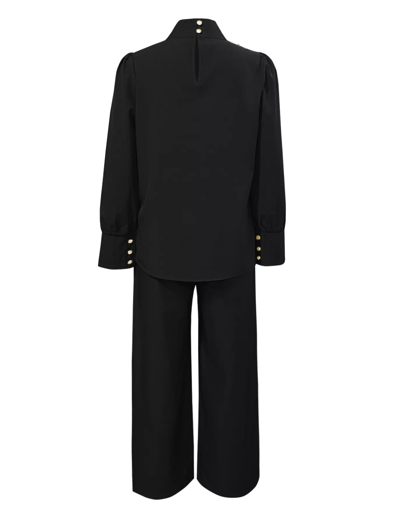 Sarah Express Women's High Neck Asymmetric Top and Pants Set