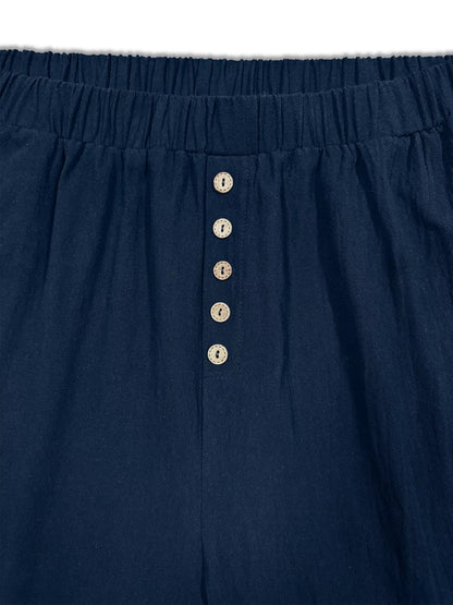 Sarah Express Women's Plus Size Elastic Waist Casual Shorts