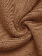 Sarah Express Women's Decor Button Contrast Hem Knit Top