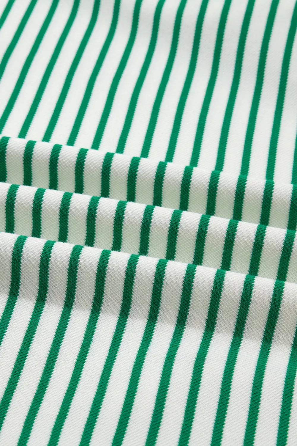 Sarah Express Women's Stripe Quarter Zip Polo Collar T-Shirt Dress with Pockets