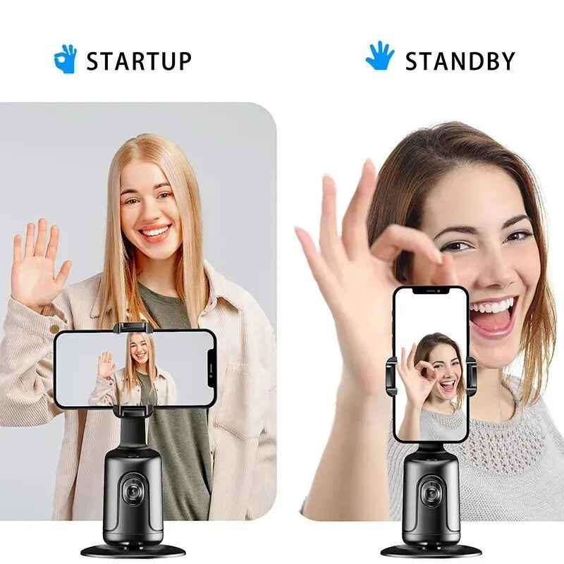 Sarah Express AI Face Tracking Phone Gimbal 360° Auto Tracking Smartphone Stabilizer for TikTok Vlog Live Streaming Video Recording