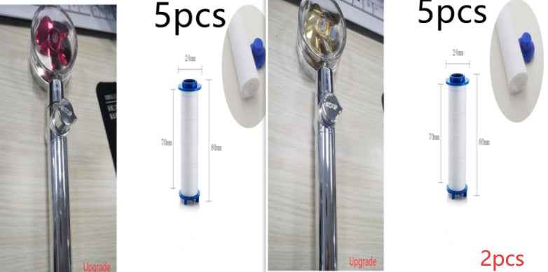 Sarah Express Turbo Propeller Shower Head - 360° High Pressure Water Saving Rainfall Showerhead Set13