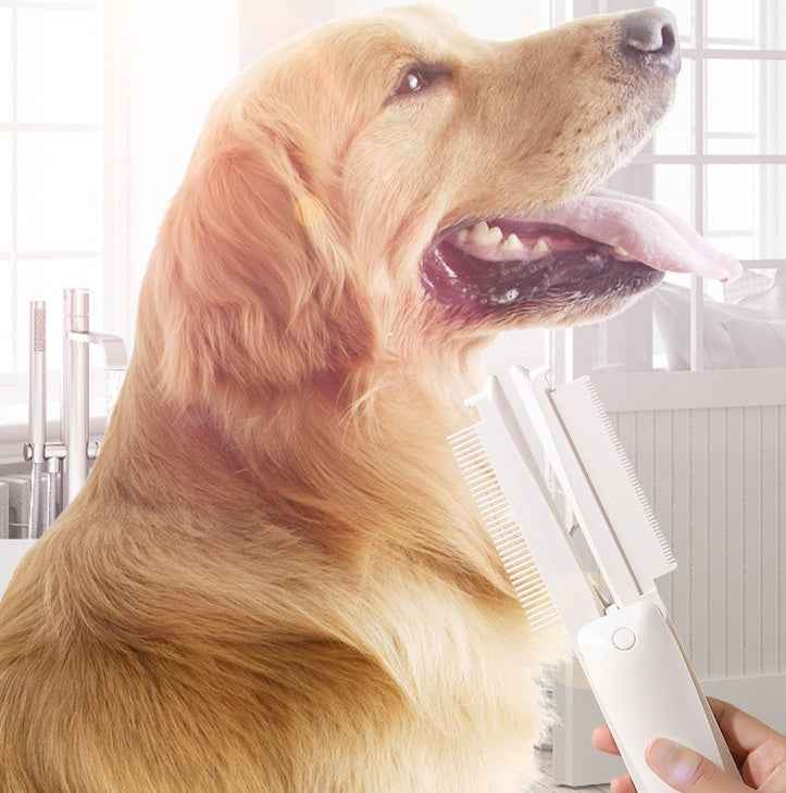 Sarah Express Professional Pet Hair Removal Brush - Dog & Cat Grooming Tool with Massage Function