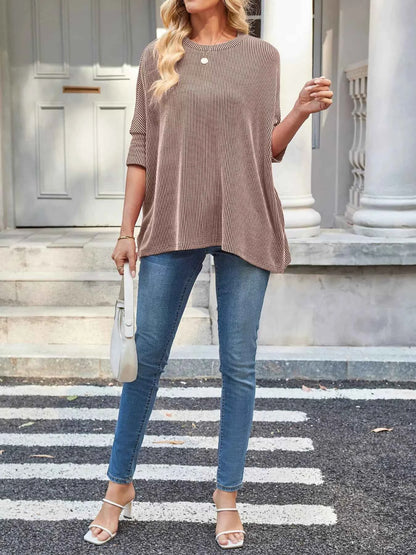 Sarah Express Women's Relaxed Fit Half Sleeve T-Shirt - Casual Oversized Tee