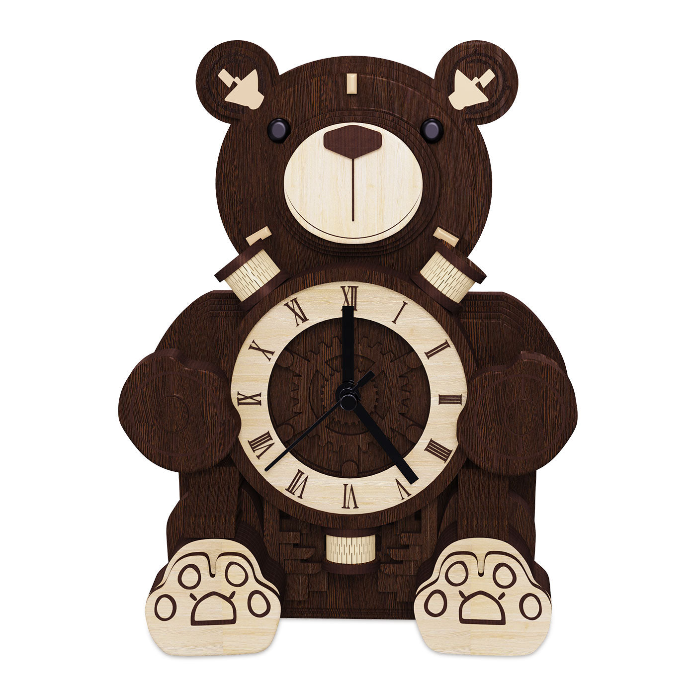 Sarah Express Cute Bear Timekeeper Clock - Decorative Desktop Timer for Home Office Bedroom Little Bear Timekeeper