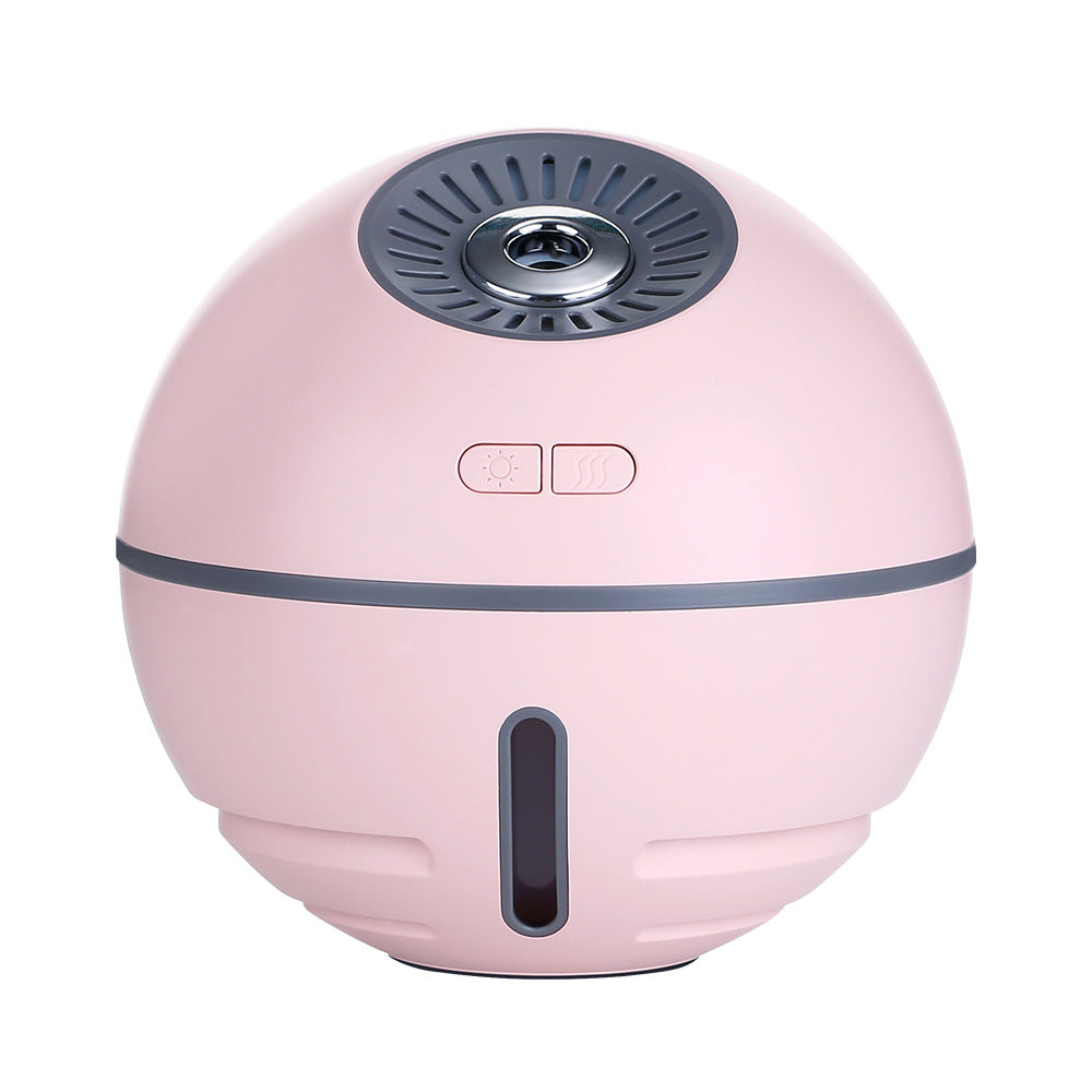 Sarah Express Rechargeable Mini Ultrasonic Aroma Humidifier Diffuser with LED Light - 300ML Pink 116X116X112MM
