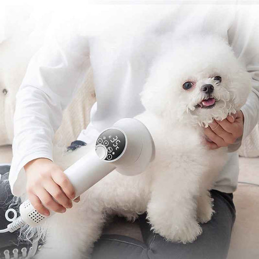 Sarah Express Smart Pet Hair Dryer & Grooming Comb - Silent 2-in-1 Blow Dryer for Dogs & Cats