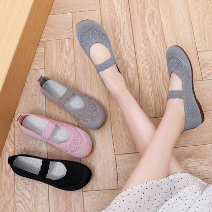 Sarah Express Breathable Slip-On Soft-Soled Non-Slip Casual Flat Shoes