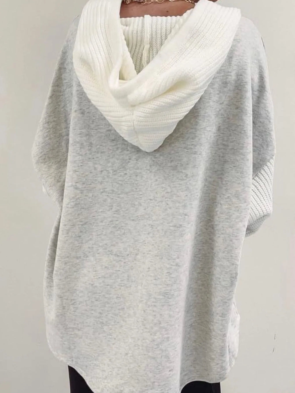 Sarah Express Women's Drawstring Button Front Hoodie