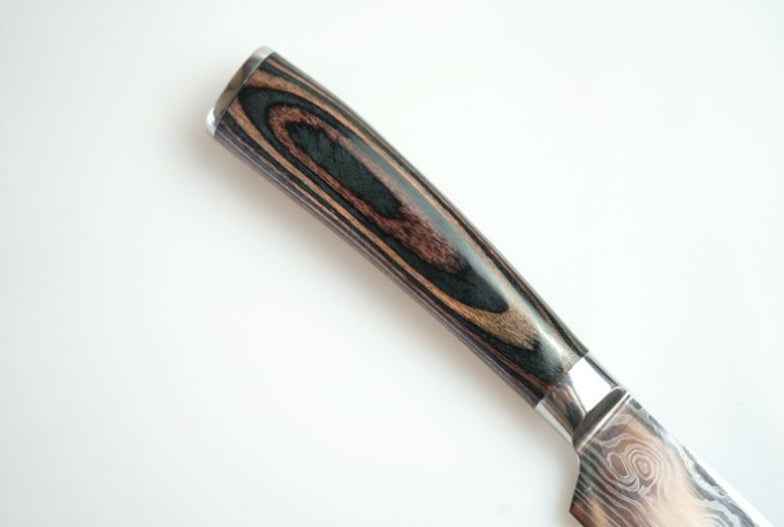 Sarah Express Professional Damascus Chef Knife Set - 7CR17 Stainless Steel Kitchen Knives