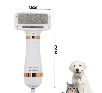 Sarah Express 2-in-1 Pet Hair Dryer Brush Comb for Dogs & Cats