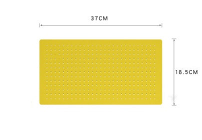 Sarah Express Nordic Pegboard Wall Organizer - Kitchen Tool Storage Rack Yellow Small