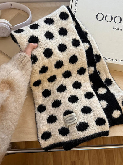 Sarah Express Women's Polka Dot Knitted Scarf
