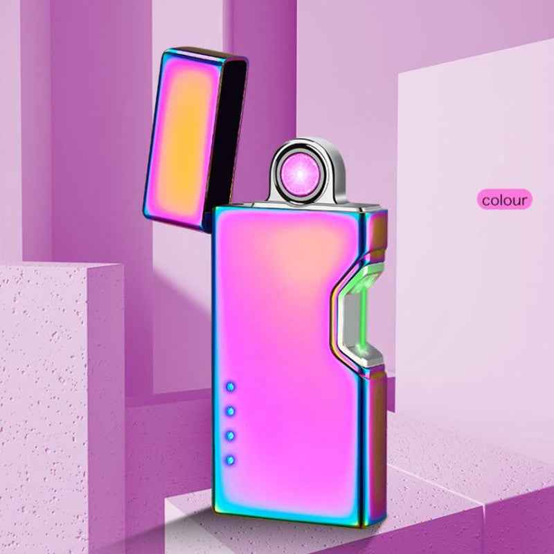 Sarah Express USB Rechargeable Electric Lighter - Windproof Infrared Sensor Flameless Arc Lighter Color