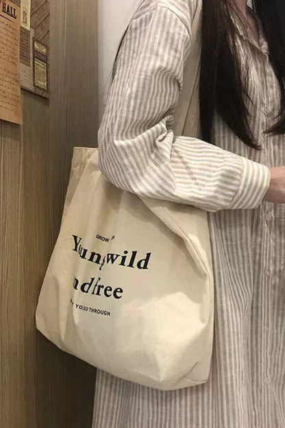 Sarah Express Eco-Friendly Canvas Crossbody Bag - Casual Medium Handbag Black One Size