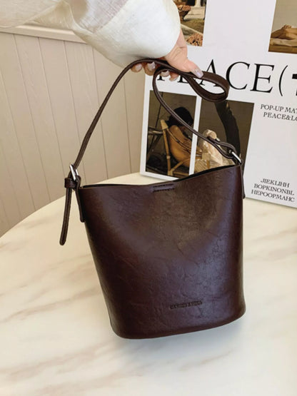 Sarah Express Women's Vintage Style Bucket Crossbody Bag