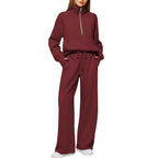 Sarah Express Women's Long Sleeve Sweater and Trousers Two-Piece Casual Lounge Set