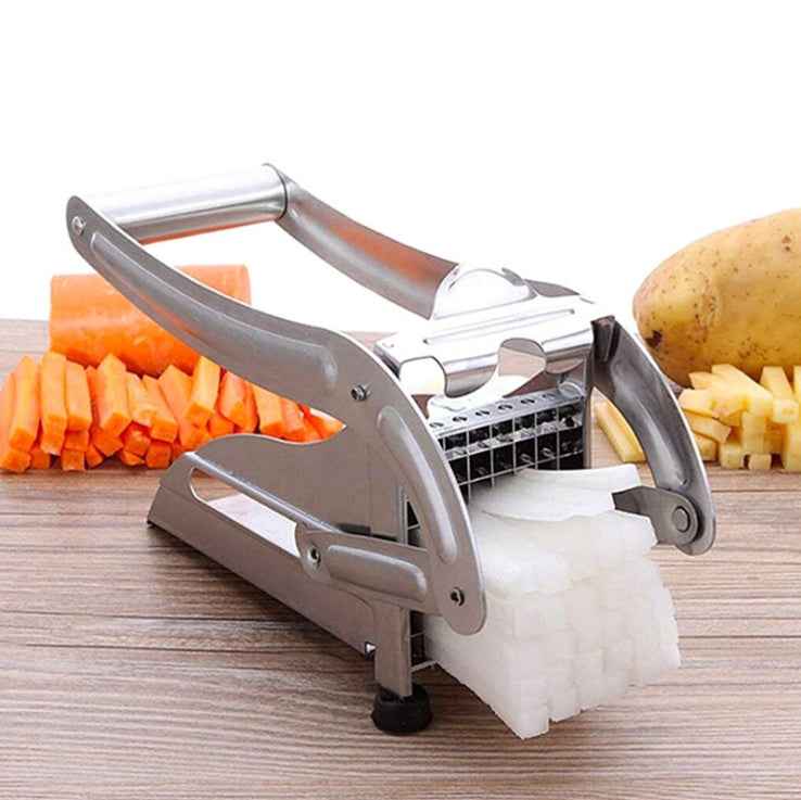 Sarah Express Stainless Steel Vegetable Cutter - Multi-Blade Food Chopper with 4 Interchangeable Blades