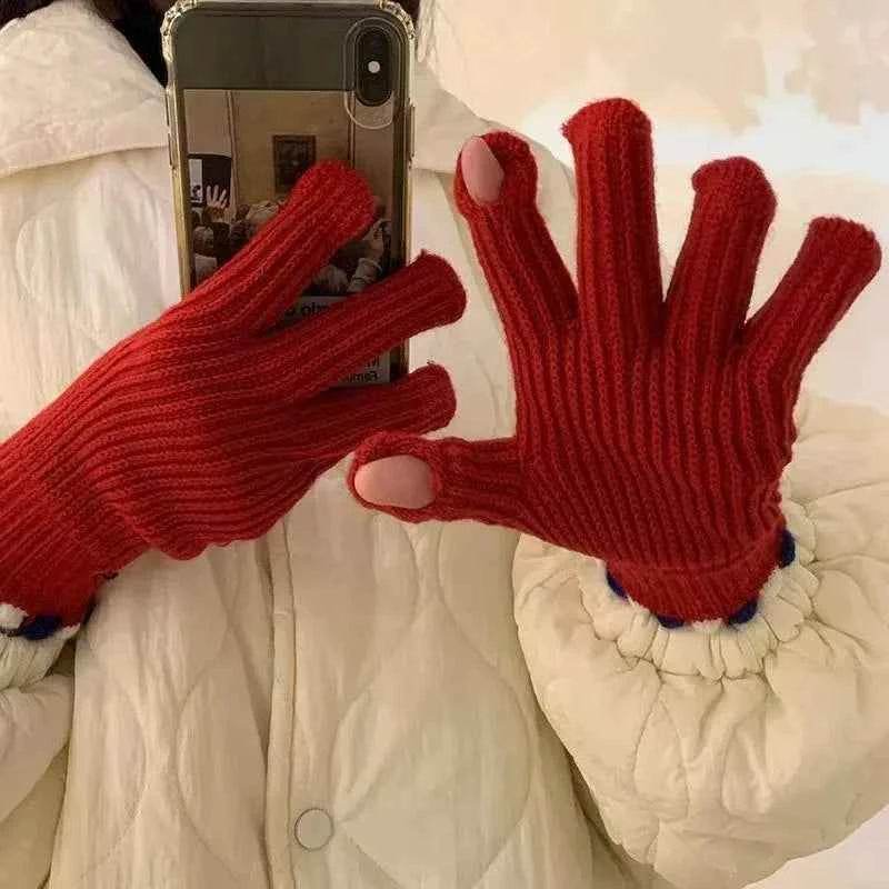 Fingerless Knitted Gloves