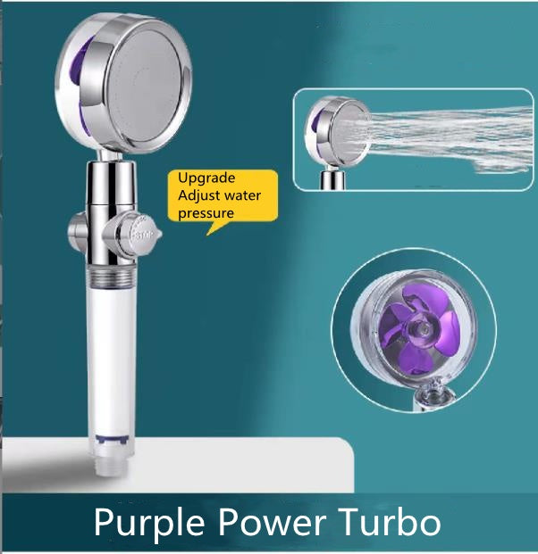 Sarah Express 360° Rotating High Pressure Shower Head with Water Saving Technology Adjustable purple