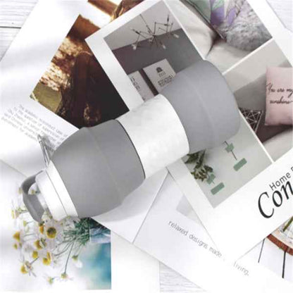 Sarah Express Collapsible Silicone Water Bottle - Portable Foldable Sports Bottle 580ml