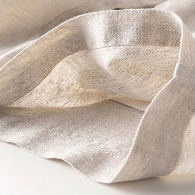 Sarah Express Women's High Waist Straight Leg Cotton Linen Pants Loose Fit Lightweight Summer Trousers