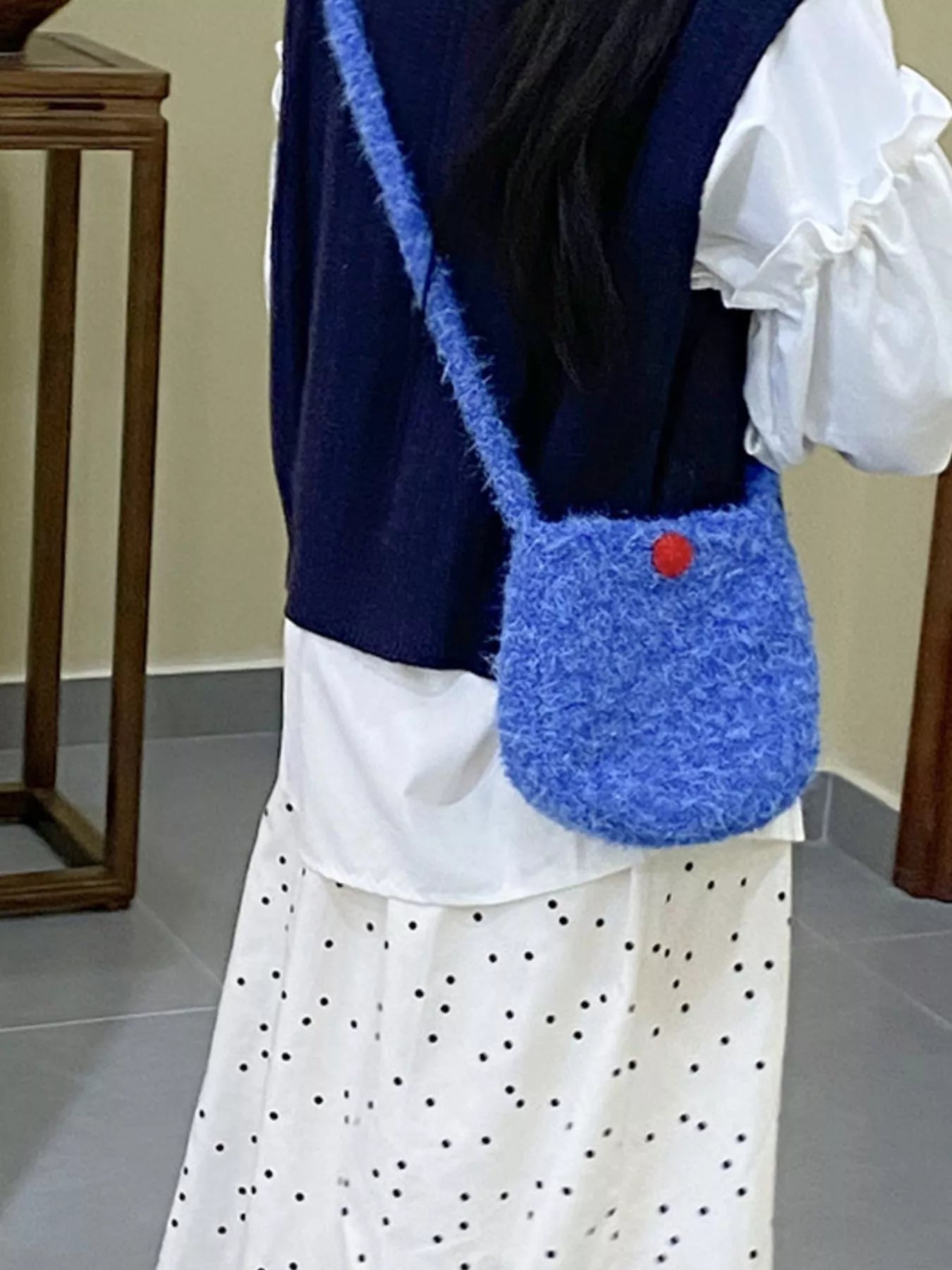 Sarah Express Women's Lightweight Fluffy Crossbody Bag