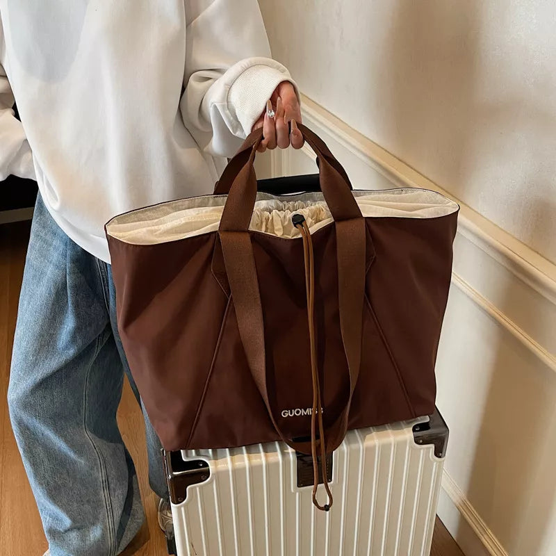 Sarah Express Women's Large Capacity Lightweight Travel Tote Bag Brown One Size