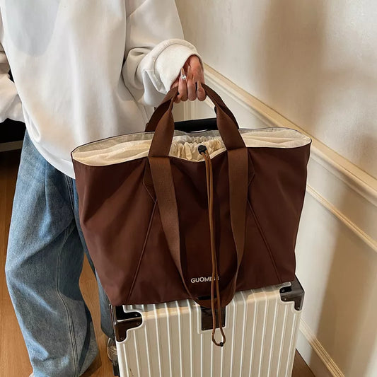 Sarah Express Women's Large Capacity Lightweight Travel Tote Bag Brown One Size