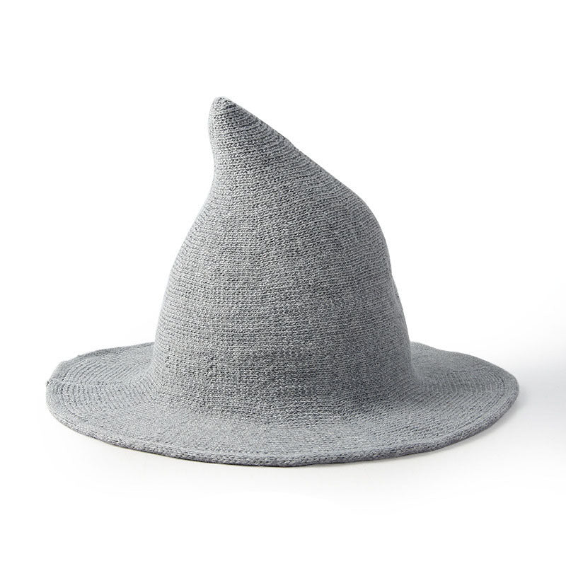 Sarah Express Wool Witch Wizard Hat Wide Brim High Crown Hand-Painted