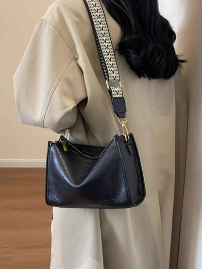 Wide Strap Crossbody Bag