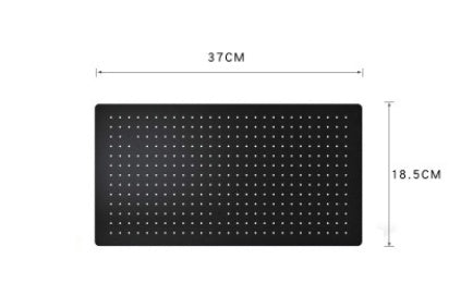 Sarah Express Nordic Pegboard Wall Organizer - Kitchen Tool Storage Rack Black Small