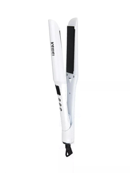 Sarah Express Women's Constant Temperature Hair Straightener - Professional Ceramic Flat Iron White European plug