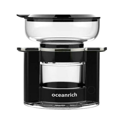 Sarah Express Automatic Rotary Pour Over Coffee Maker - Compact Single Serve Drip Machine Black S2