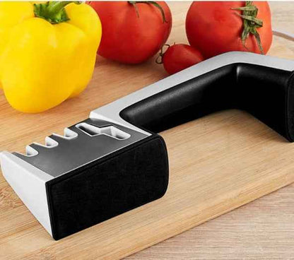 Sarah Express Professional Knife Sharpener - 3-Stage Blade Sharpening Tool for Kitchen Knives