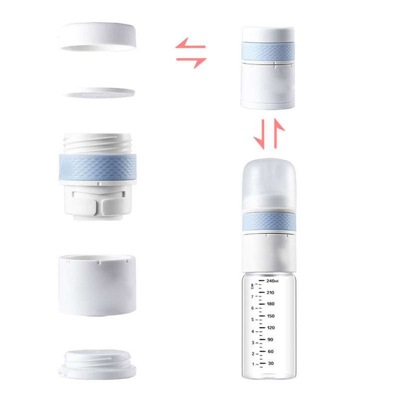 Sarah Express Thermostatic Baby Bottle USB Heated Glass 240ML Anti-Colic Wide Caliber