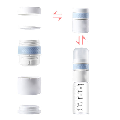 Sarah Express Thermostatic Baby Bottle USB Heated Glass 240ML Anti-Colic Wide Caliber