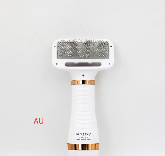 Sarah Express 2-in-1 Pet Hair Dryer Brush Comb for Dogs & Cats Gold AU