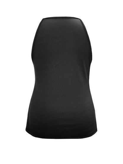 Sarah Express Women's Plus Size Slit Round Neck Cami