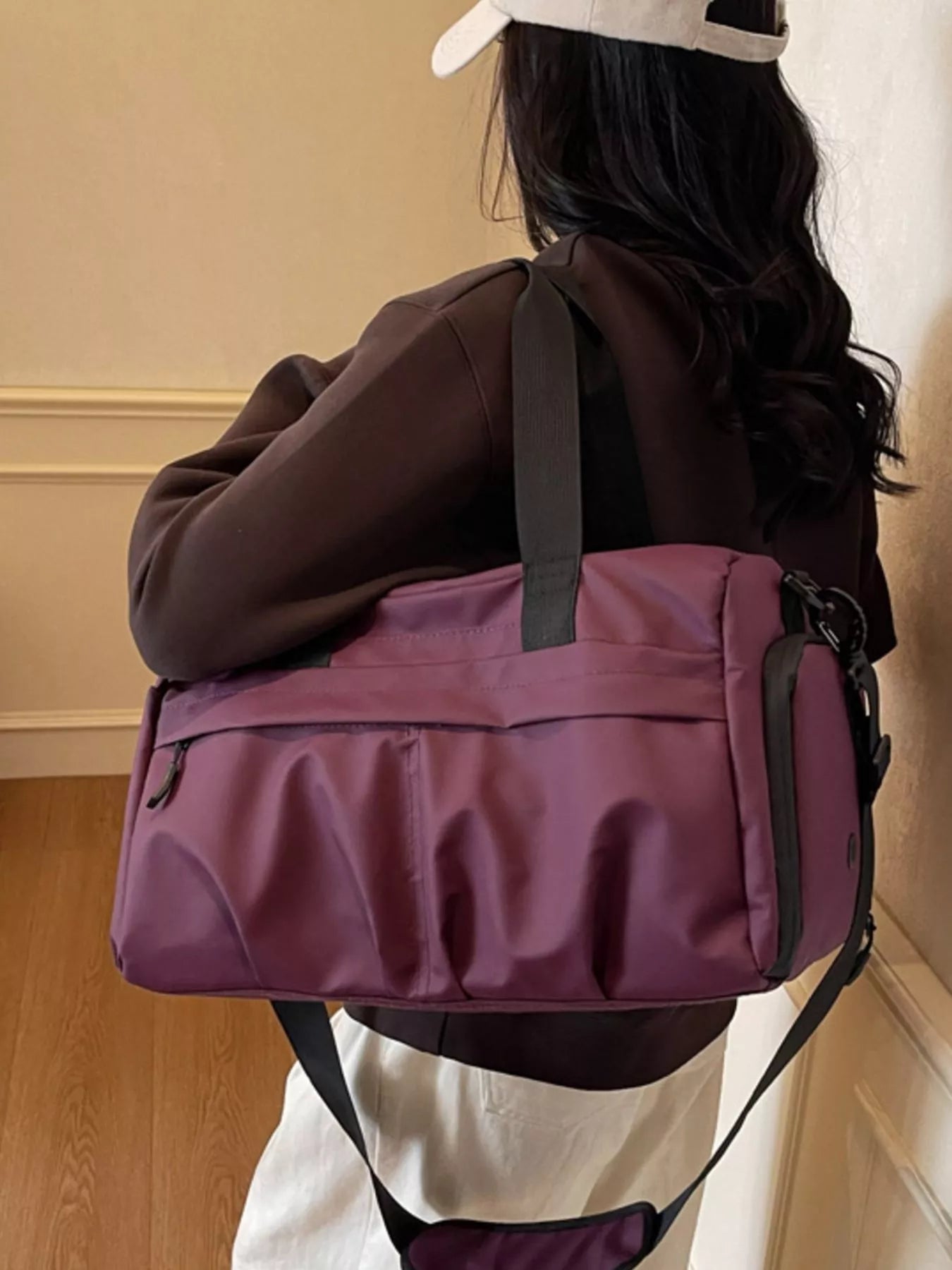 Sarah Express Oxford Cloth Travel Duffel Bag - Lightweight Medium Weekender Bag