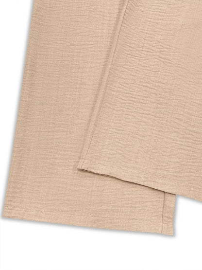 Sarah Express Women's Plus Size V-Neck Long Sleeve Top and Pants Set