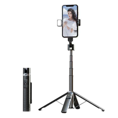 Sarah Express Bluetooth Selfie Stick Tripod with LED Fill Light - Extendable Phone Holder Stand 5 Style USB