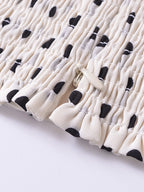 Sarah Express Women's Printed Smocked Cami Top