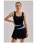 Sarah Express Women's High-Stretch Bodycon Mini Dress Anti-Ride-Up Athletic Sporty Summer Dress