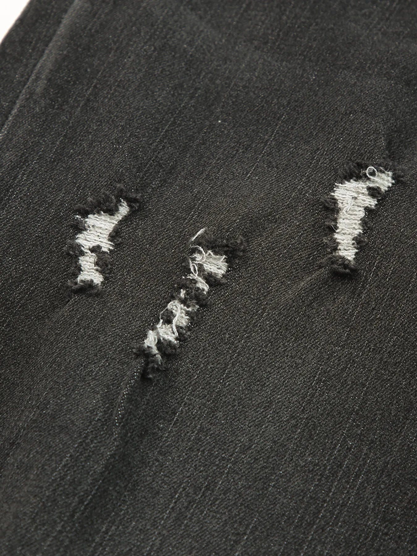 Sarah Express Women's High Waist Distressed Straight Leg Jeans